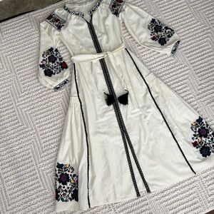 Embroidered Ukraine Vyshyvanka Maxi Dress